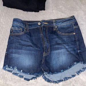 Dark Blue KanCan jean shorts